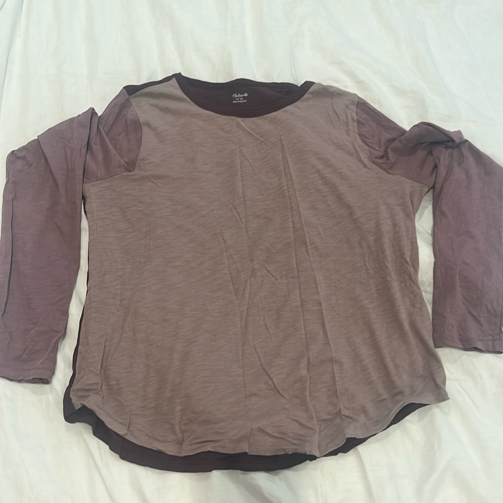 Madewell Color Block Baseball Shirt
